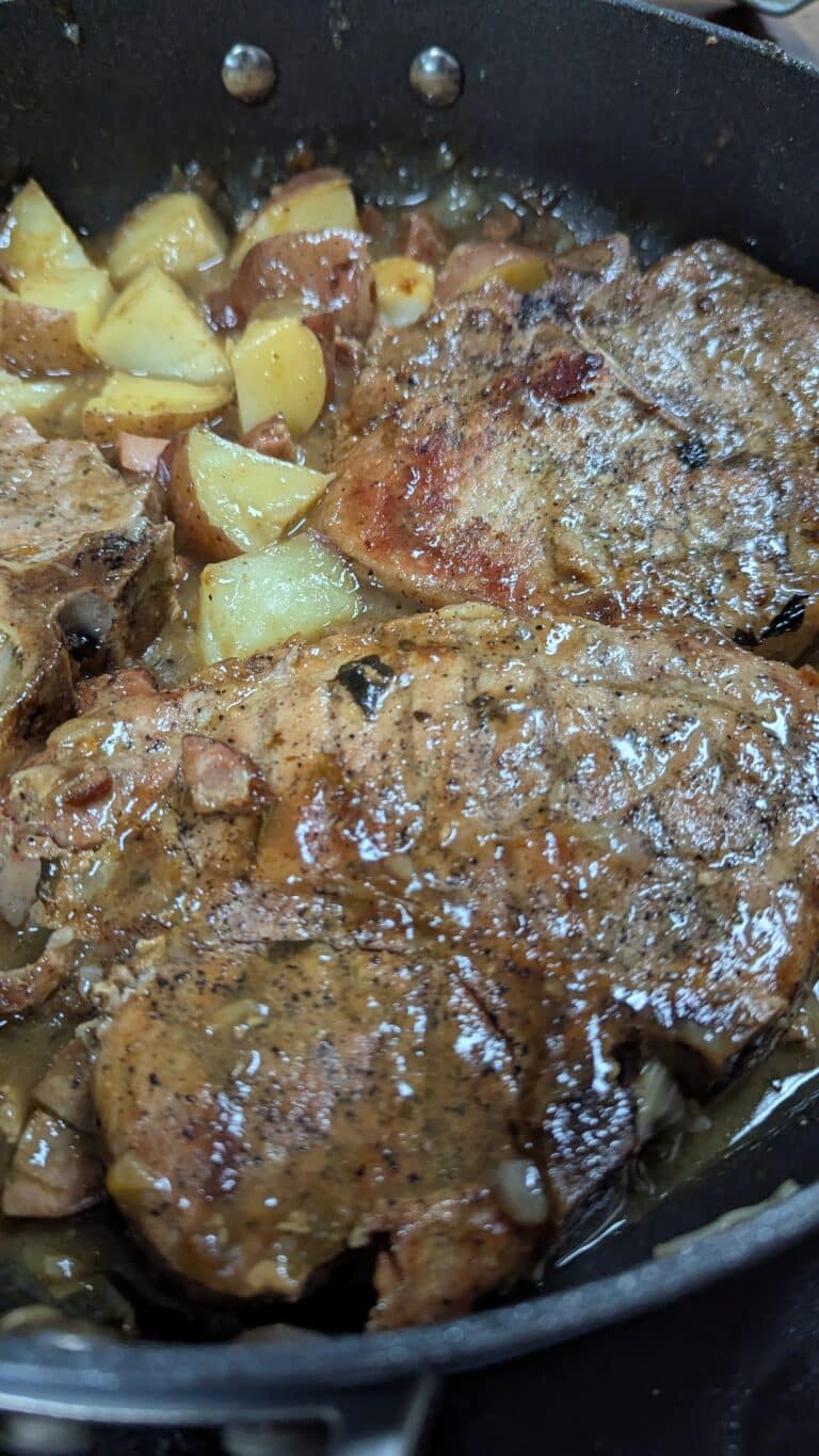 smoked pork chops with sausage gravy recipe